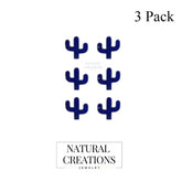 lapis lazuli slice earrings