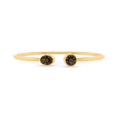 smoky quartz cut bracelet