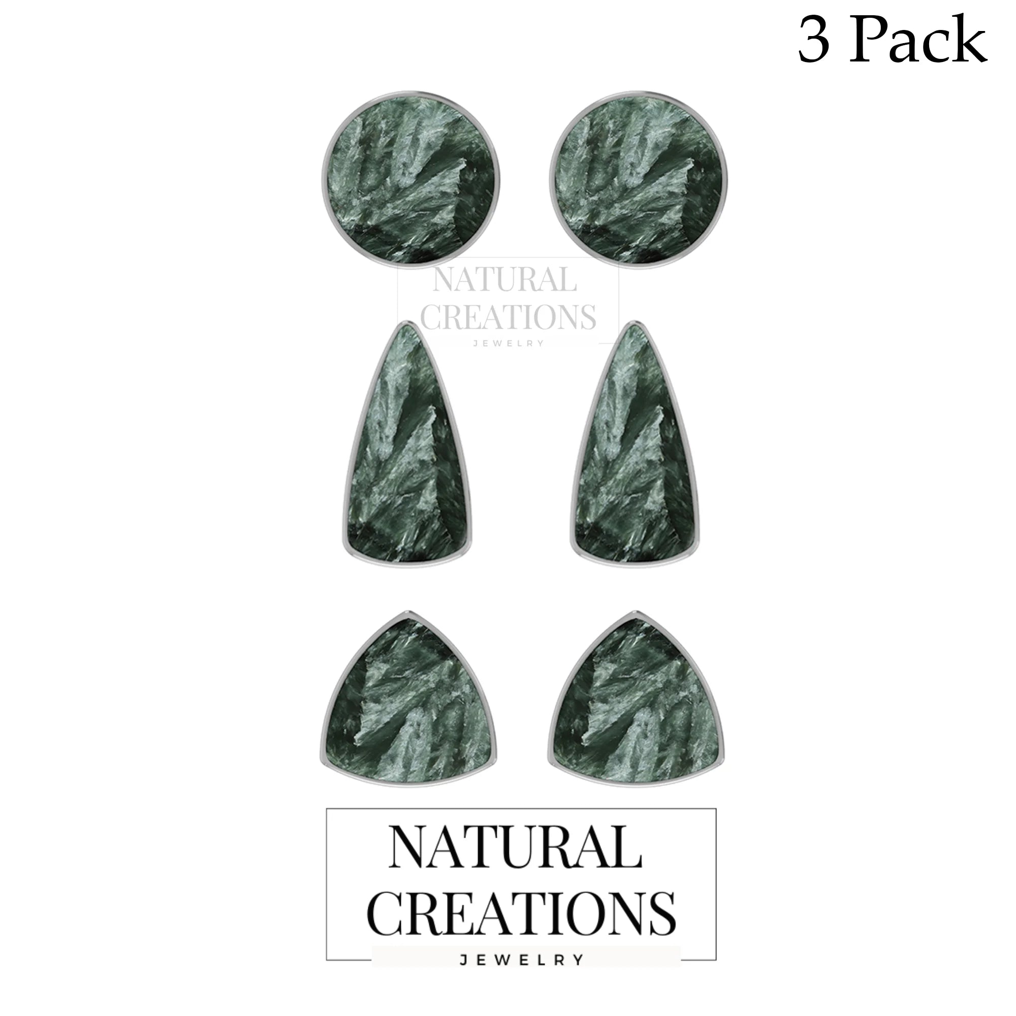 seraphinite cab earrings