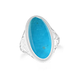 turquoise bezel-set ring