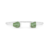 green tourmaline twister bracelet