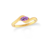 amethyst prong-set ring