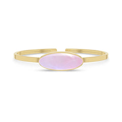 pink moonstone rough bracelet