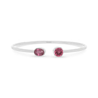 pink tourmaline cut bracelet
