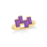 natural amethyst ring