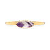 chevron amethyst rough bracelet