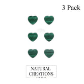 malachite slice earrings