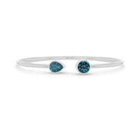 london blue topaz cut bracelet