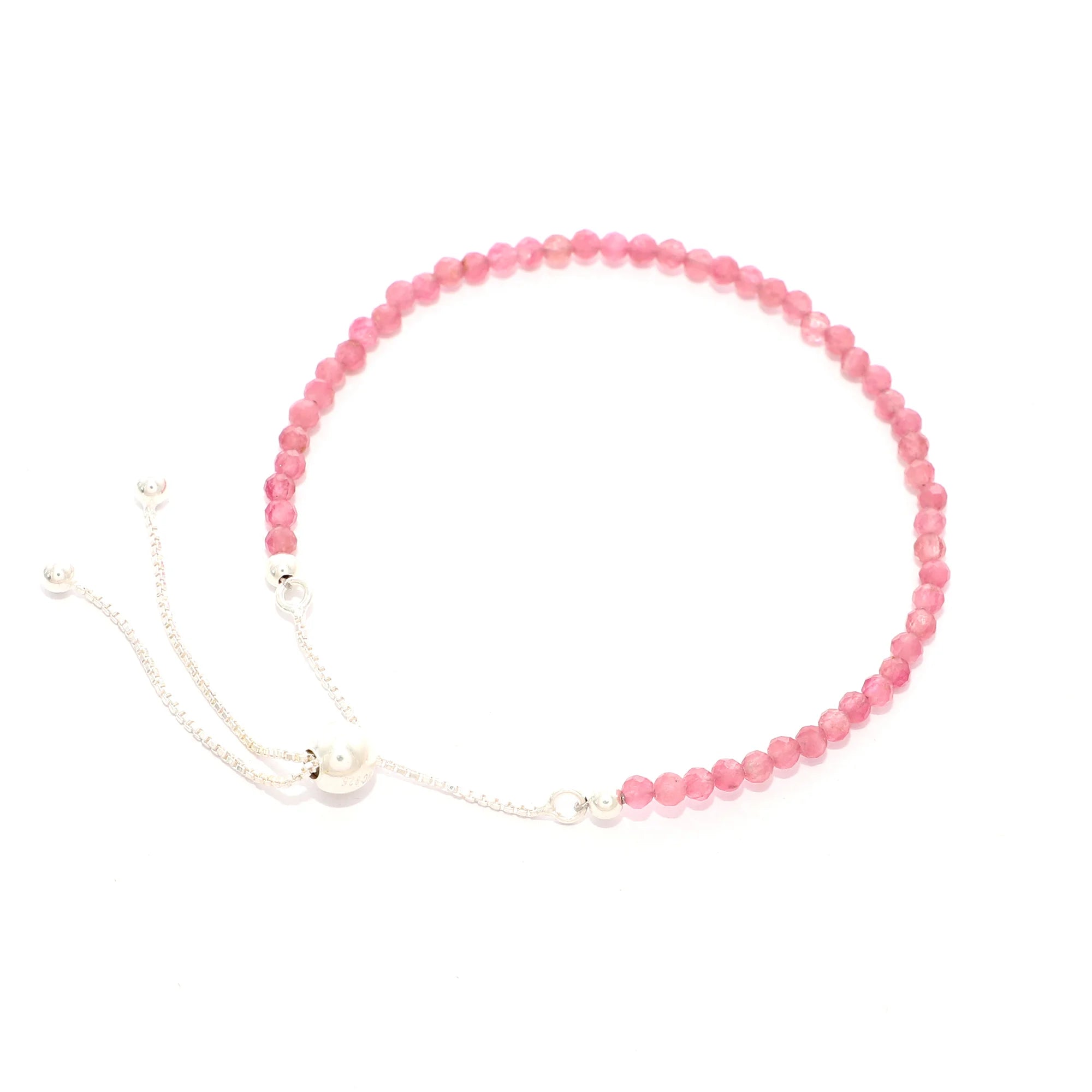 pink tourmaline cut bracelet