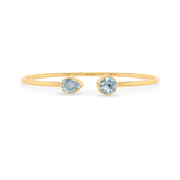 aquamarine cut bracelet