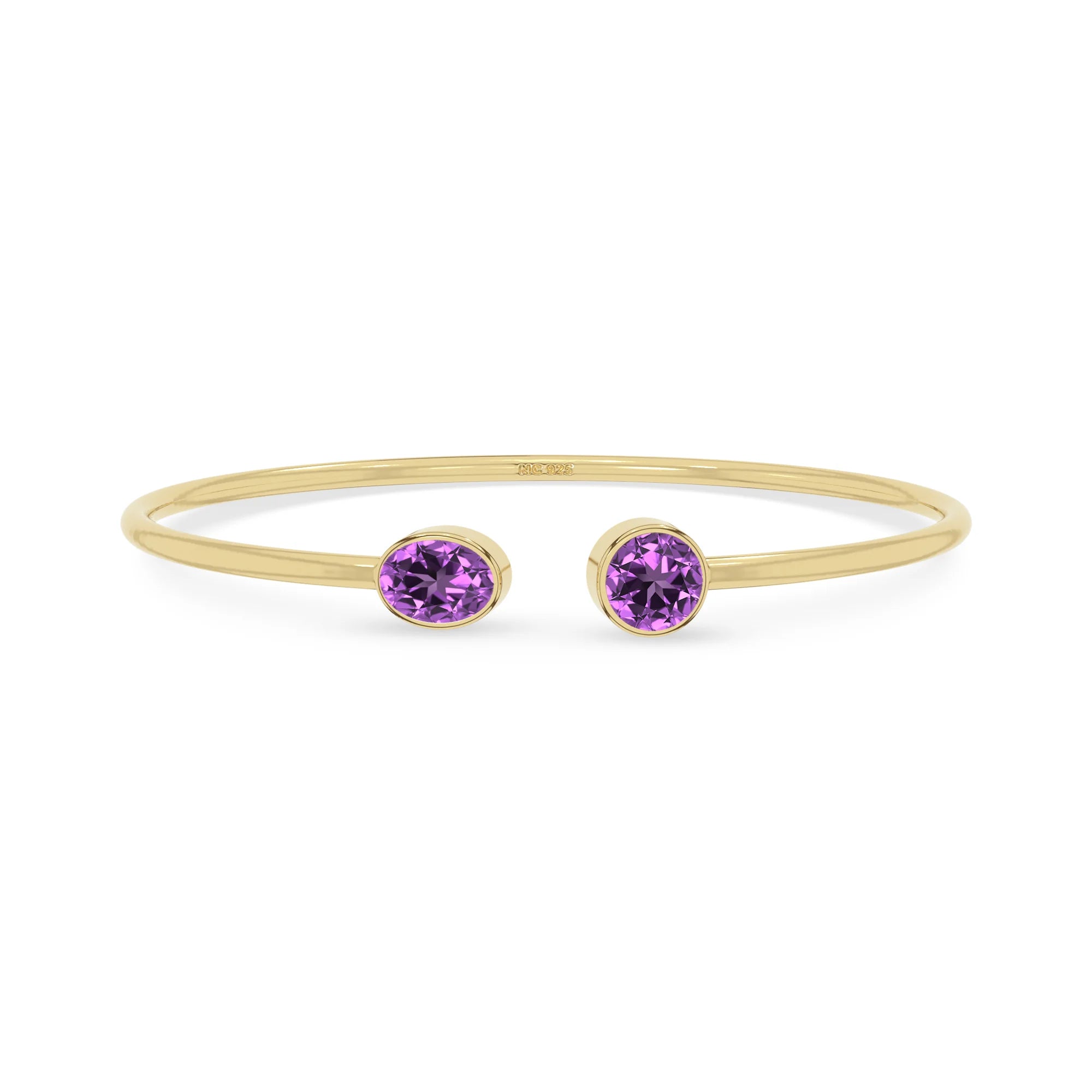 amethyst cut bracelet