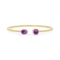 amethyst cut bracelet