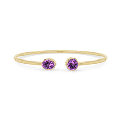amethyst cut bracelet