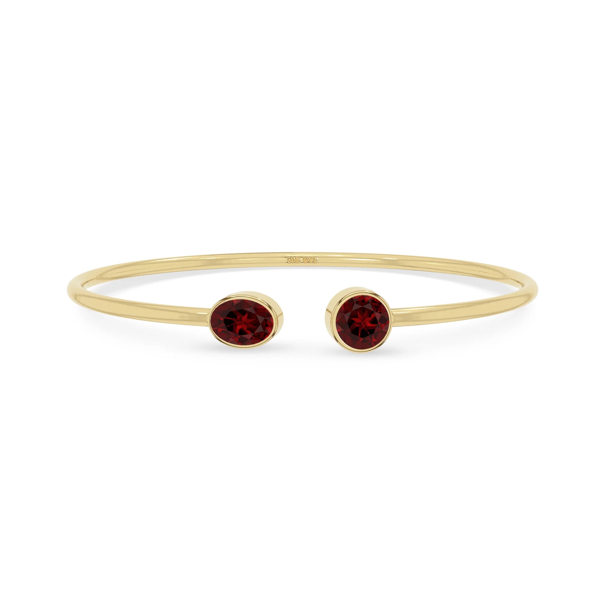 garnet cut bracelet