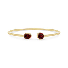 garnet cut bracelet