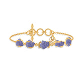 tanzanite rough bracelet
