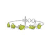 peridot rough bracelet