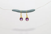 amethyst cut earrings