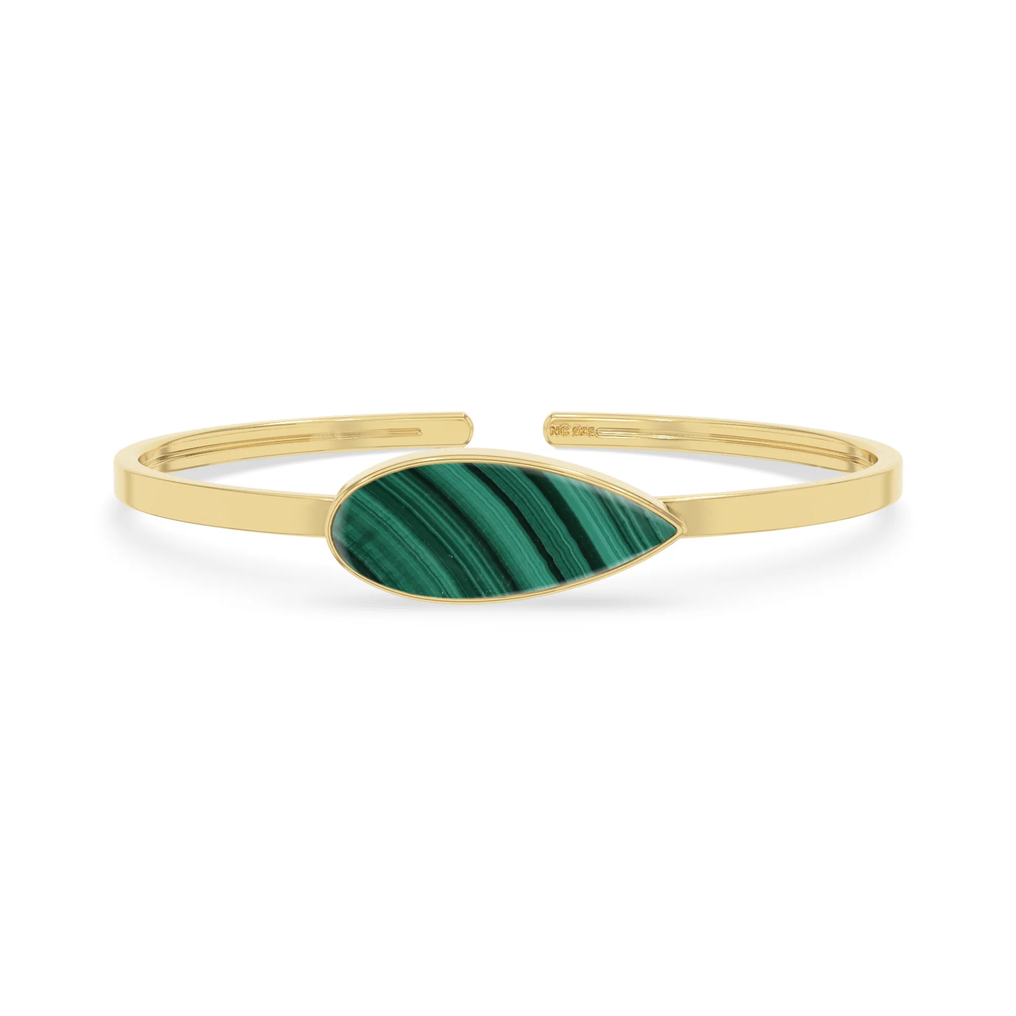 malachite rough bracelet