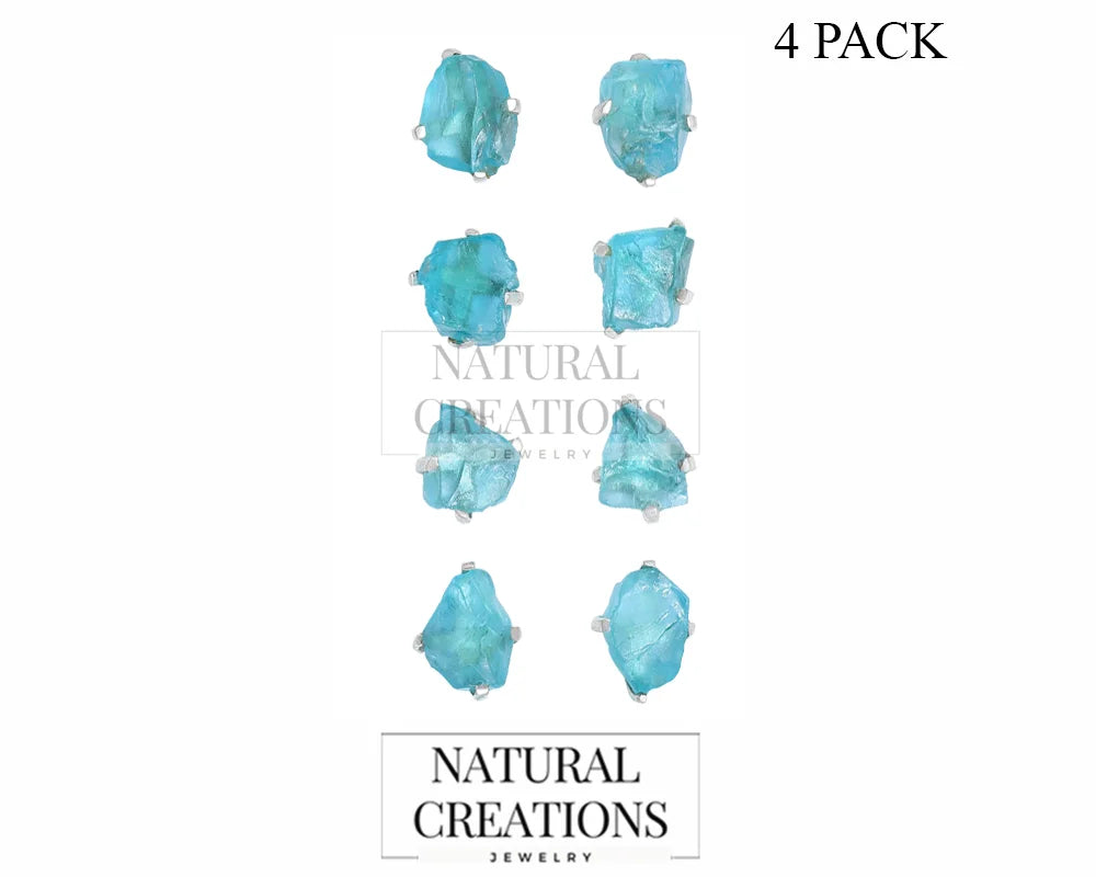 paraiba apatite earrings