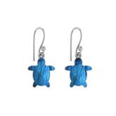 labradorite slice earrings