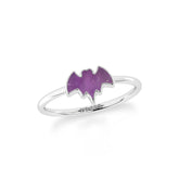 amethyst stackable bezel-set ring