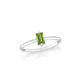 peridot prong-set ring