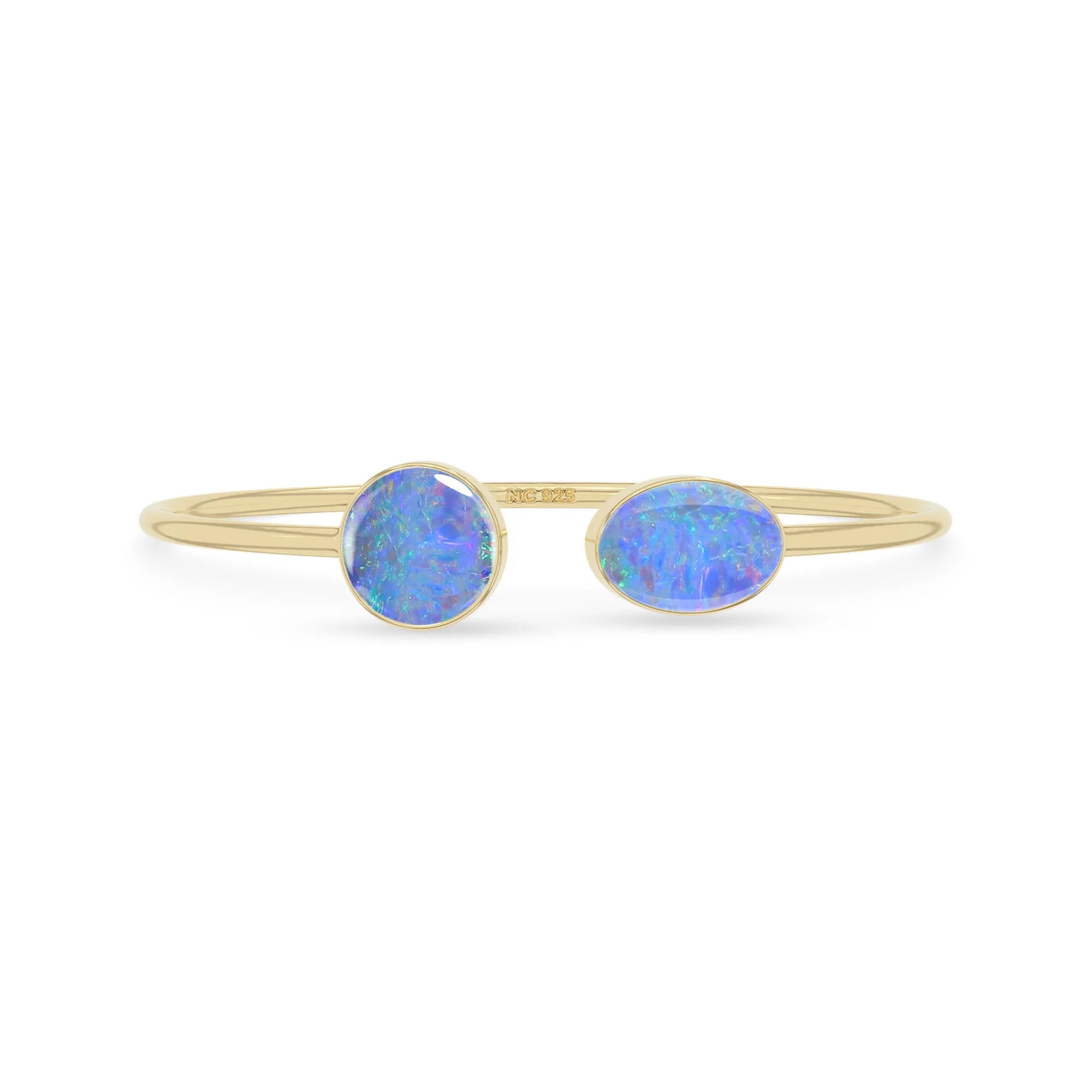 australian opal cab bracelet