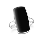 black-onyx bezel-set ring