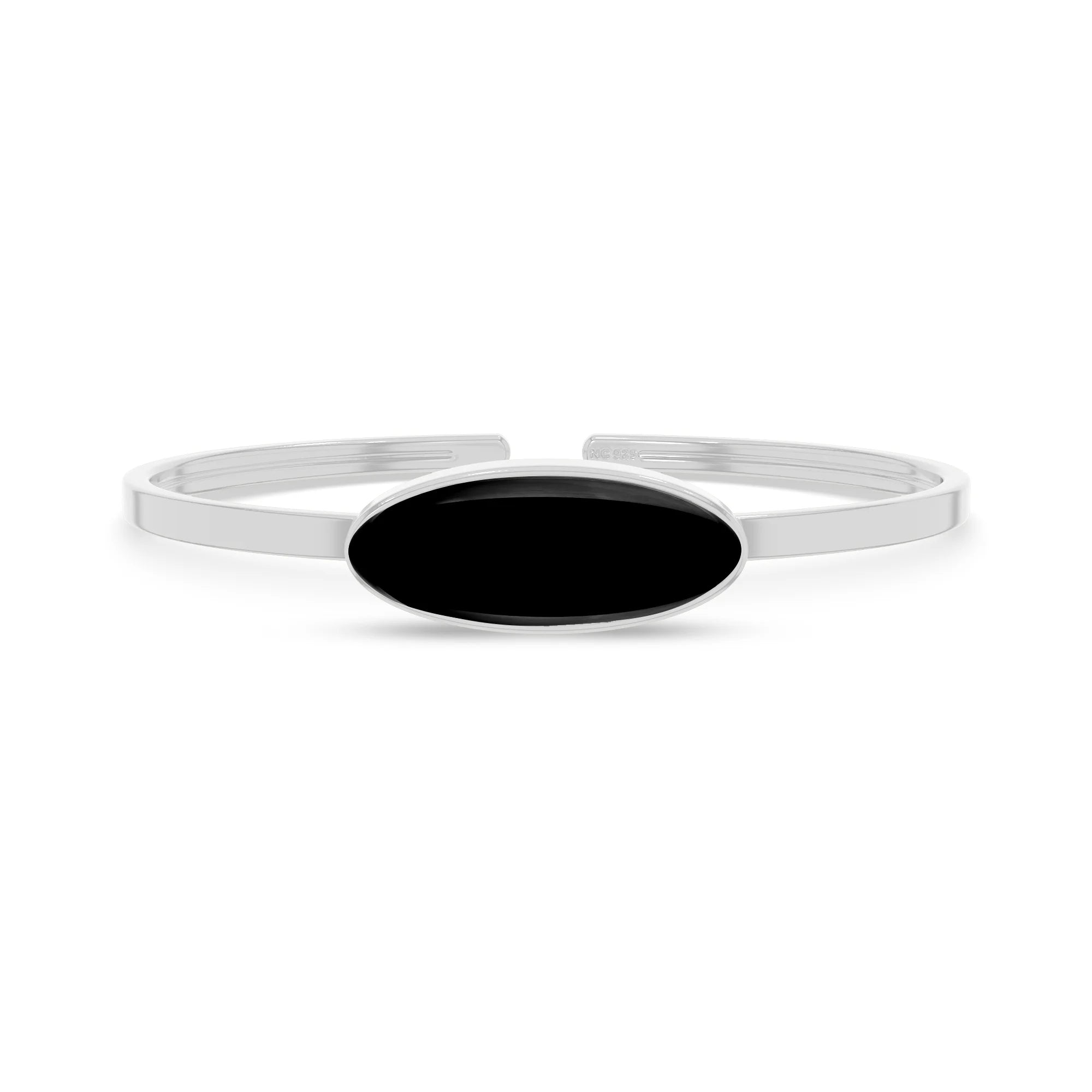 black onyx rough bracelet