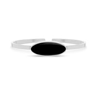 black onyx rough bracelet