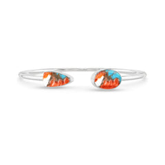 spiny oyster turquoise cab bracelet