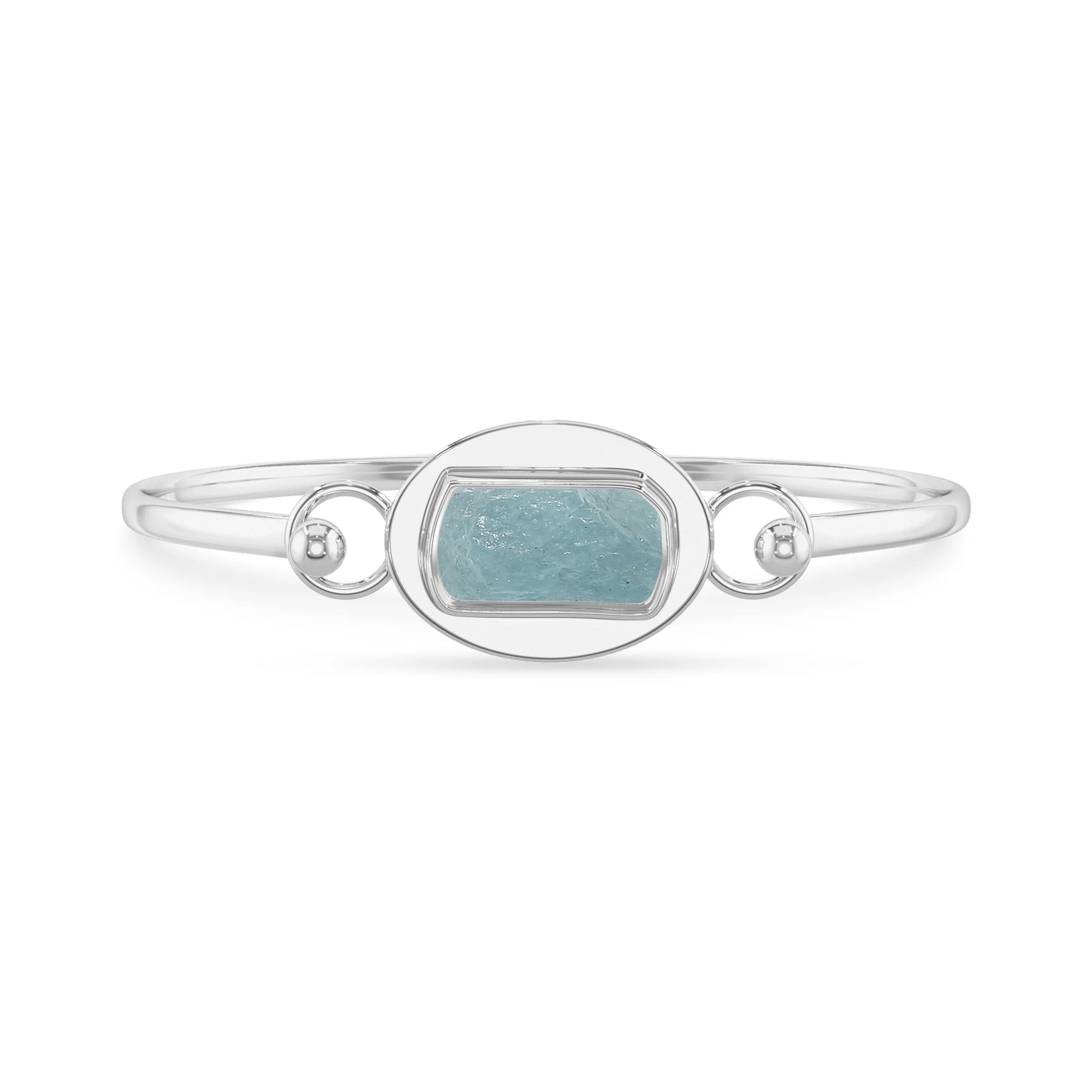 aquamarine rough bracelet