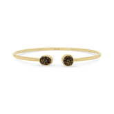 smoky quartz cut bracelet