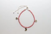 pink tourmaline cut bracelet