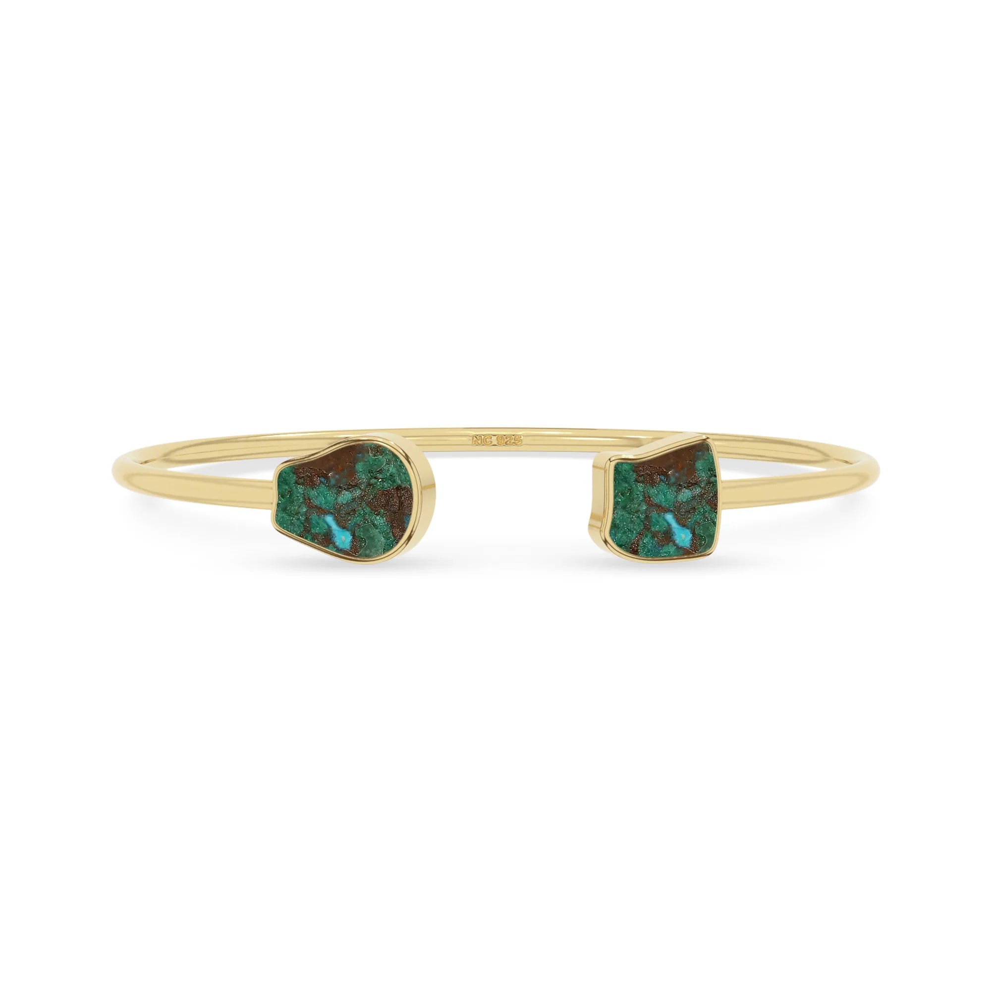 chrysocolla twister bracelet