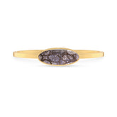 black fossil coral rough bracelet