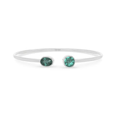 green tourmaline cut bracelet