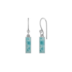 larimar slice earrings