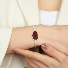 garnet rough bracelet