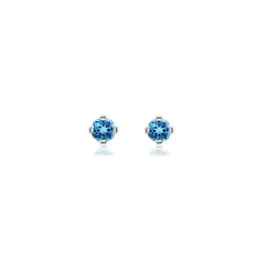 swiss blue topaz earrings