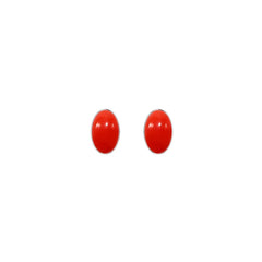 red coral earrings