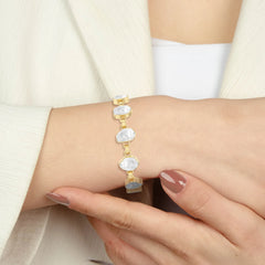 herkimer chain bracelet