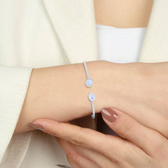 rainbow moonstone cut bracelet