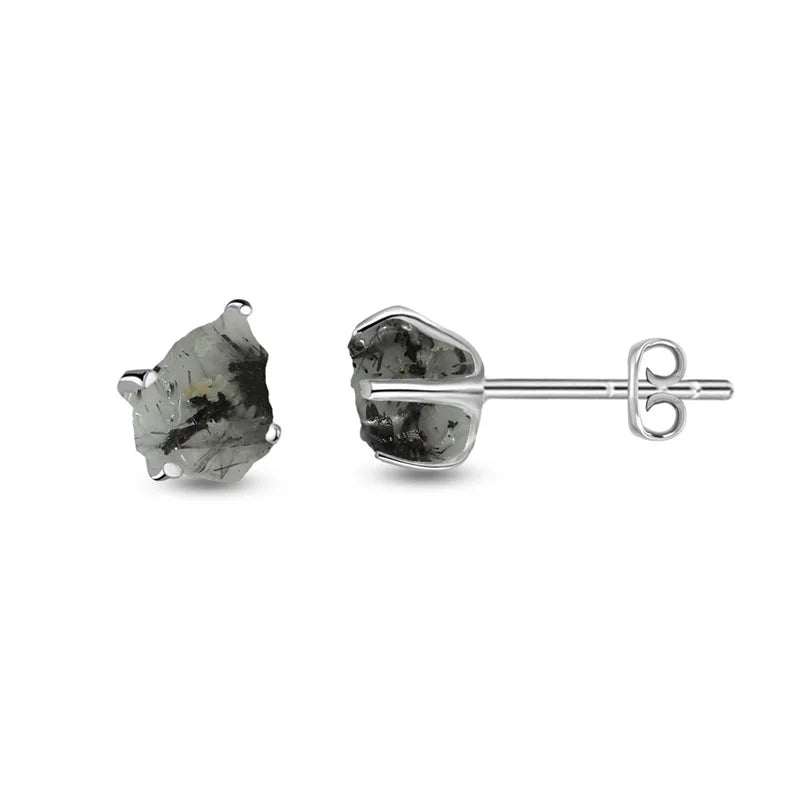 tourmalated quartz earrings