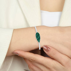 malachite rough bracelet