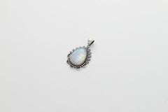 rainbow moonstone pendant
