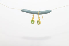 peridot cut earrings