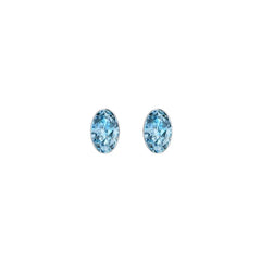 swiss blue topaz earrings
