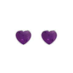 amethyst slice earrings